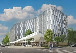 <p>Торгово-административный комплекс в самом сердце южного Будапешта предлагает 17 000 м² офисных площадей в здания</p>