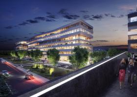 <p>Administrativní komplex tří budov v nové pražské čtvrti v lokalitě Libeňských doků nabízí zázemí pro kanceláře a</p>